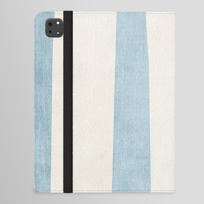 Minimalist Off-White Sky Blue Contemporary Design iPad Folio Case