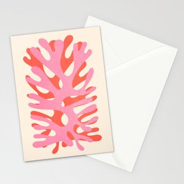 Sea Leaf: Matisse Collage Peach Edition Stationery Card
