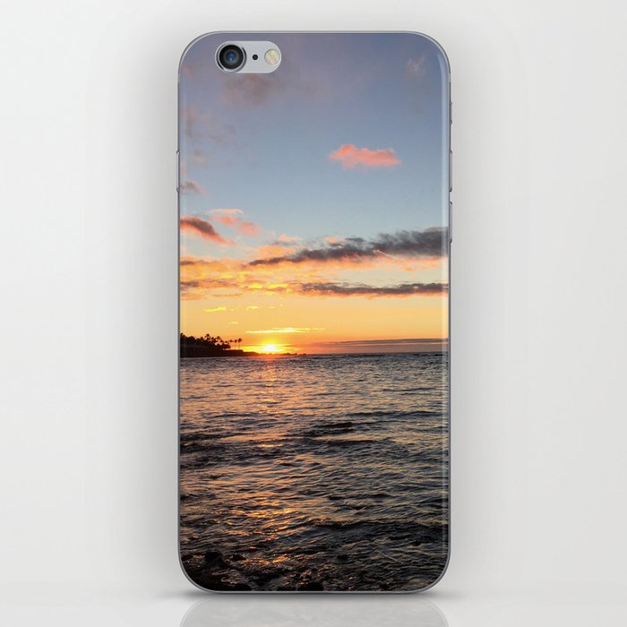 Big Island Hawaii Sunset Reflections iPhone Skin