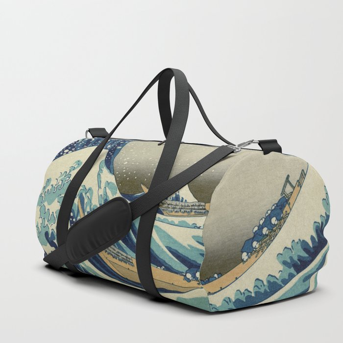 The Classic Japanese Great Wave off Kanagawa Print by Hokusai Duffle Bag