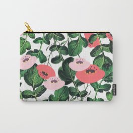 Parsnip & Poppies #society6 #decor #buyart Carry-All Pouch | Nature, Acrylic, Tropical, Botanical, Poppy, Poppies, Flowers, Bloom, Painting, Curated 
