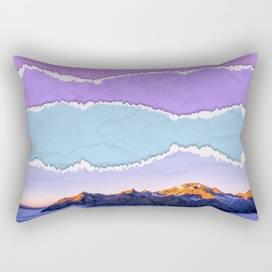 Mountain layers Rectangular Pillow