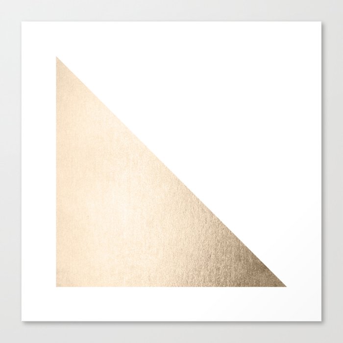 Simply Shadow in White Gold Sands Canvas Print