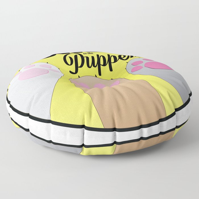 Power to the Puppers Floor Pillow