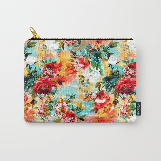 Floral Camouflage Carry-All Pouch