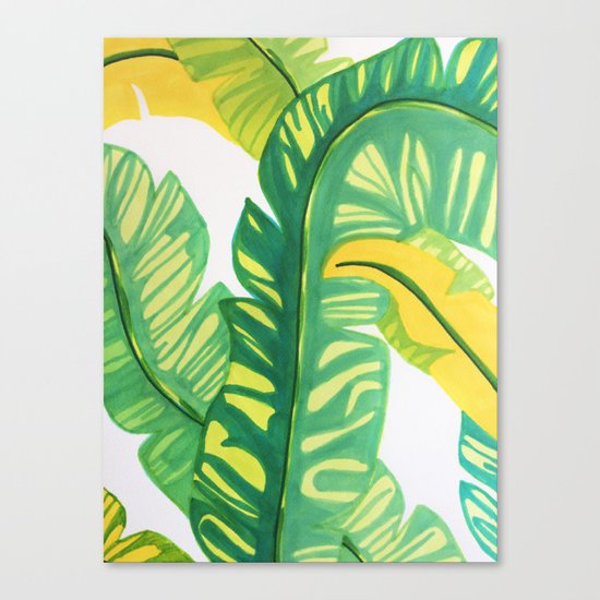 Banana tropical Canvas Print