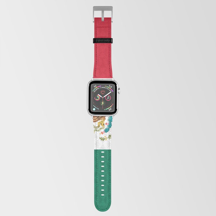 Bandera Mexico Mexican Flag Apple Watch Band by Dan Duarte