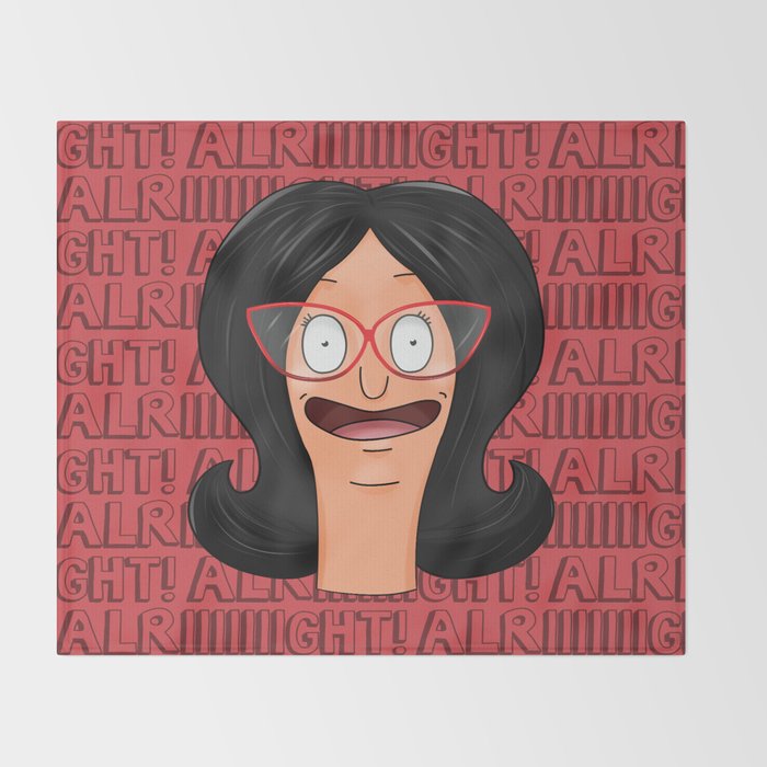 bob s burgers linda throw blanket by ziggypasta society6