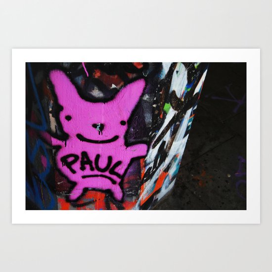 graffi in central London Art Print