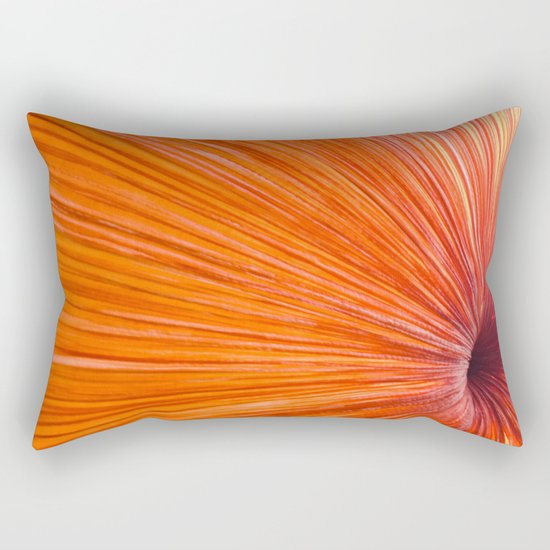 Orange and Red Rectangular Pillow