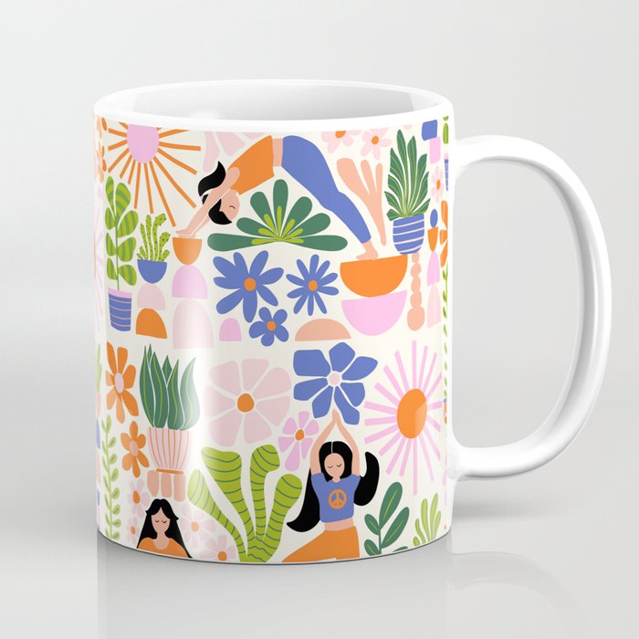 Yoga Pattern Coffee Mug