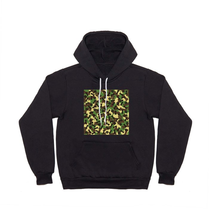 Green Dog Paws And Bones Camouflage Pattern Hoody