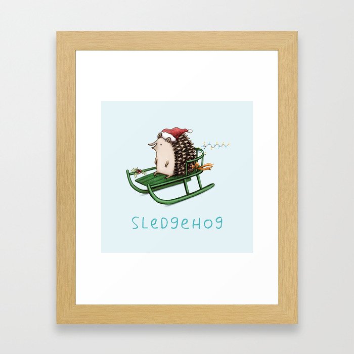 Sledgehog Framed Art Print