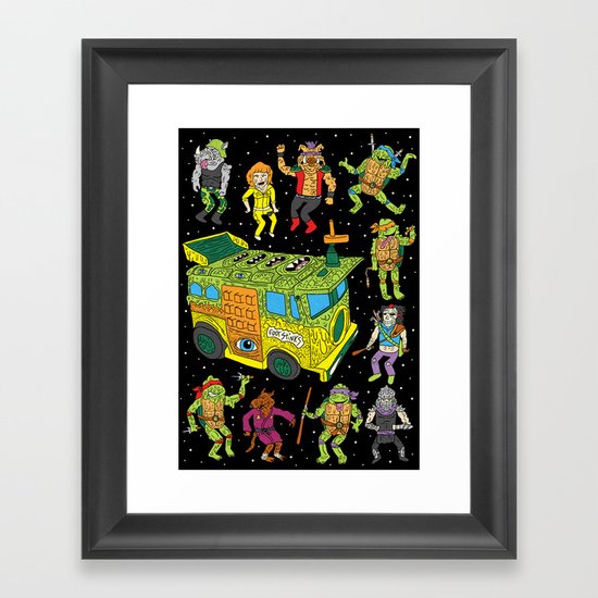 Heroes in a Half Hell Framed Art Print