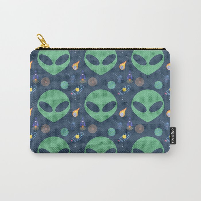 Aliens in Outerspace Carry-All Pouch