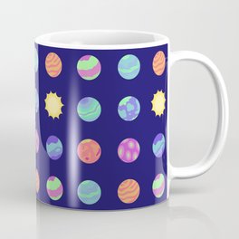 Outer Space - Polka Dot Planets Coffee Mug