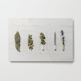 Evolution of weed Metal Print | Table, Marijuana, Plant, Photo, Cannabis, Medicine, Rolling, Weeding, Cigarette, Grass 