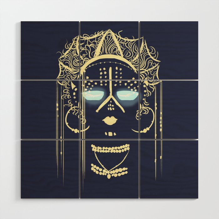 Afrofuturism: The Queen in Person Wood Wall Art