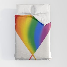 A Strong Heart: Pride version Duvet Cover