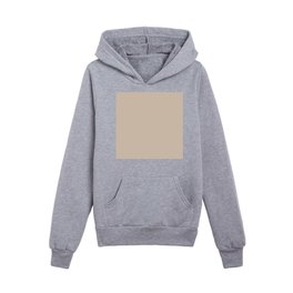 Light Beige Solid Color Accent Shade Matches Sherwin Williams Nantucket Dune SW 7527 Kids Pullover Hoodies