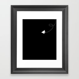 on the air of paper planes Framed Art Print