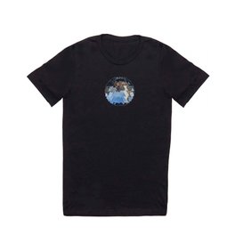 Kaleidoscopio Gotico T-shirt | Abstract, Gothic, Collage, Prism, Light, Photo, Cathedral, Design, Photomontage, Blue 
