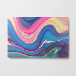 Abstract Aesthetic Y2K Marble Swirl Colorful Metal Print | Abstractswirl, Artsy, Graphicdesign, Trendy, Paintswirl, Colorfulabstract, Hippy, Swirldesign, Urbanoutfitters, Abstractdesign 