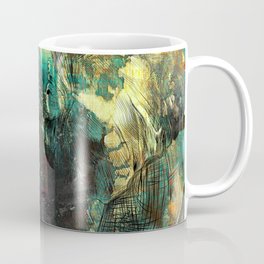 Abstract Grunge Elephant Digital art Coffee Mug