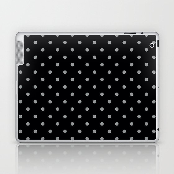 Steely Gray - polka 7 Laptop & iPad Skin