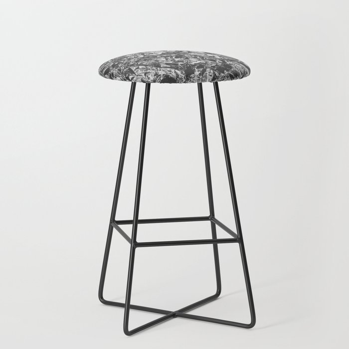Silver Foil Modern Collection Bar Stool