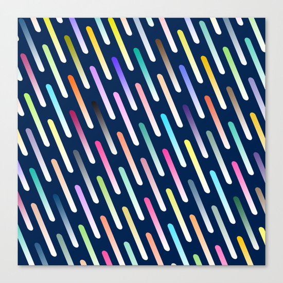 Abstract cosmic rain Canvas Print