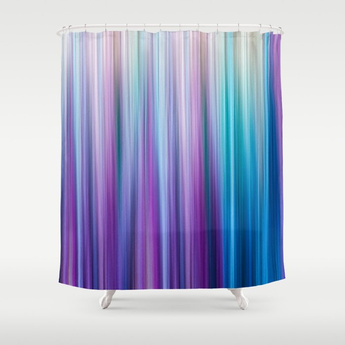 Abstract Purple And Teal Gradient, Teal Shower Curtain