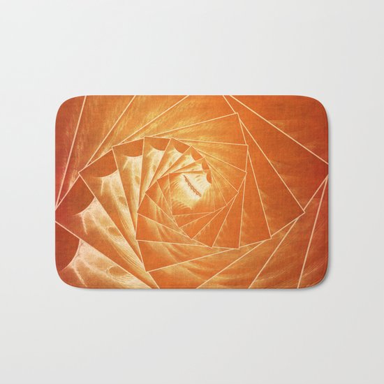 The Burning Eye Sees Spiral Bath Mat
