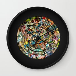 Comic Book Droplet Ripple Wall Clock