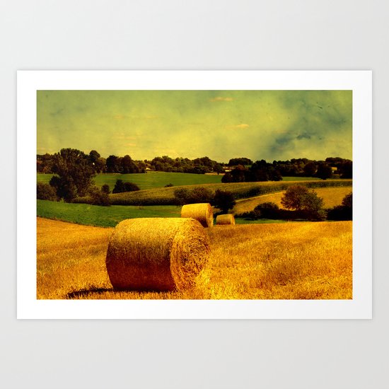 HAY BALES Art Print