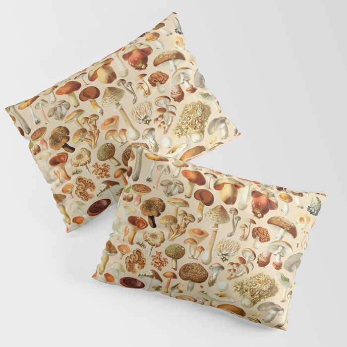 Vintage Mushroom Designs Collection Pillow Sham