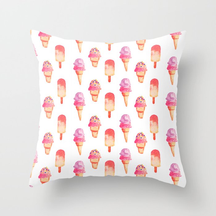 Coolers in Warm Colors Throw Pillow