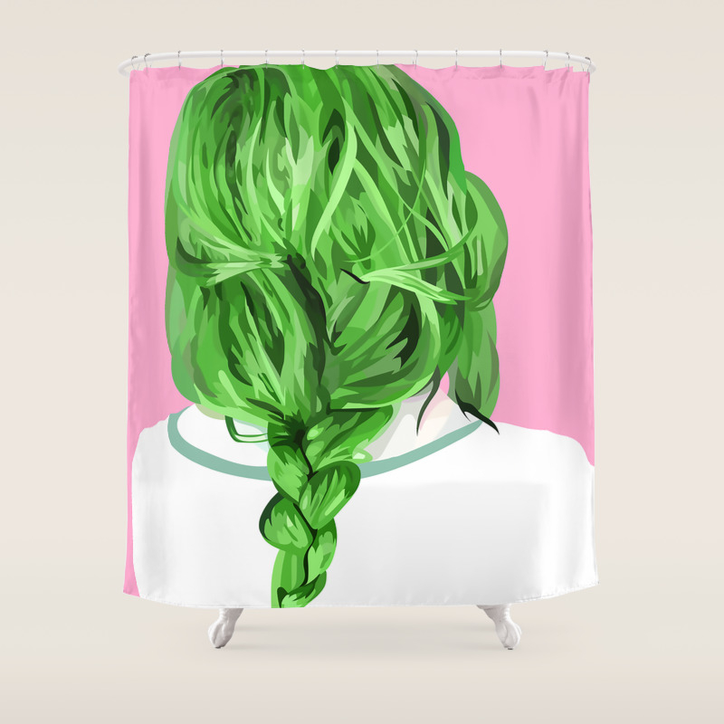 Spooky Little Girl Like You Shower Curtain By Graceteaneyart