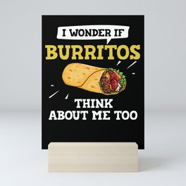 Burrito Tortilla Wrap Breakfast Bowl Vegan Mini Art Print