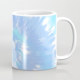 Blue Spiral Tie-Dye Pattern Coffee Mug