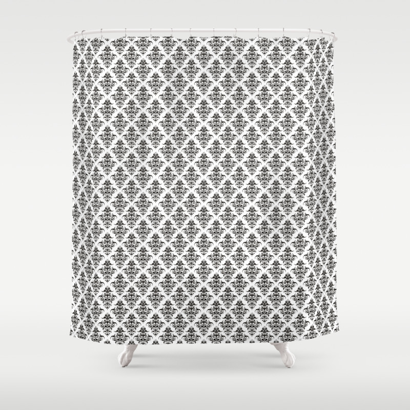 Damask Pattern Vintage Patterns Victorian Gothic Black And White Shower Curtain By Eclecticatheart Society6 Download 11,000+ royalty free gothic pattern vector images. society6