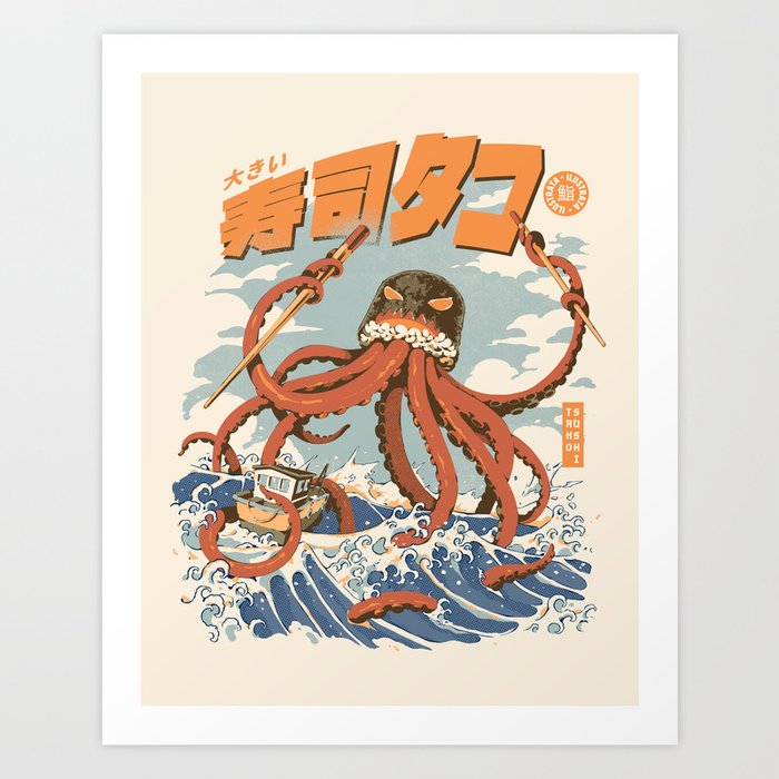 The Tako Sushi Art Print