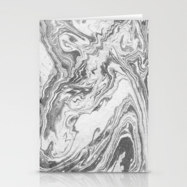 Akio Black And White Grey Minimal Modern Abstract Marble