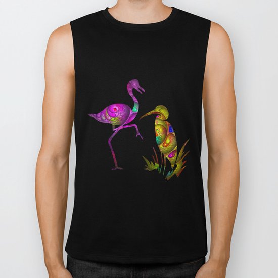 exotic birds Biker Tank
