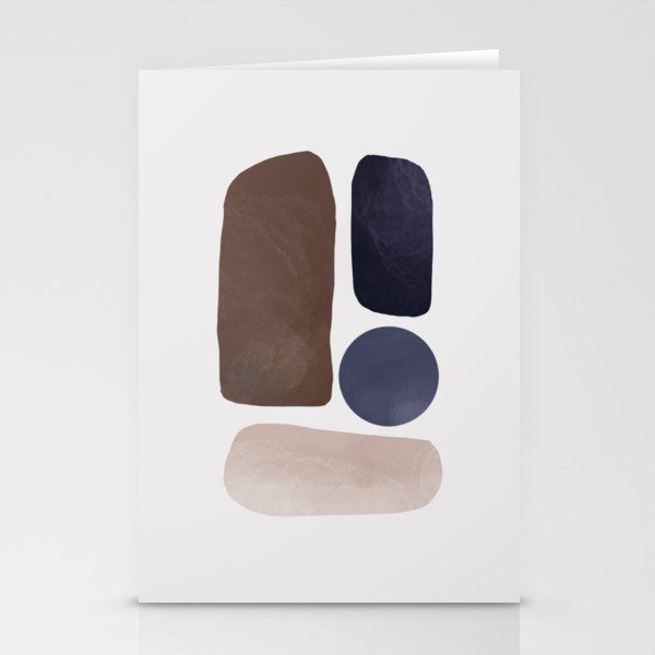 Abstract Figures 5 Stationery Cards