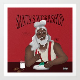 Santa's Workshop Art Print
