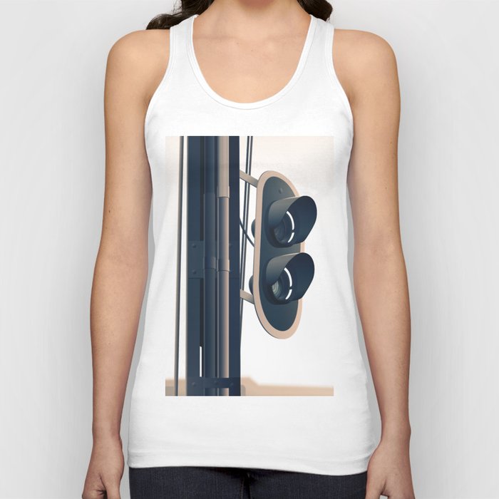 Railway lights. Somewhere in Budapest. Vector image. Tank Top