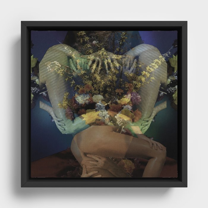 Flora Erotica Framed Canvas