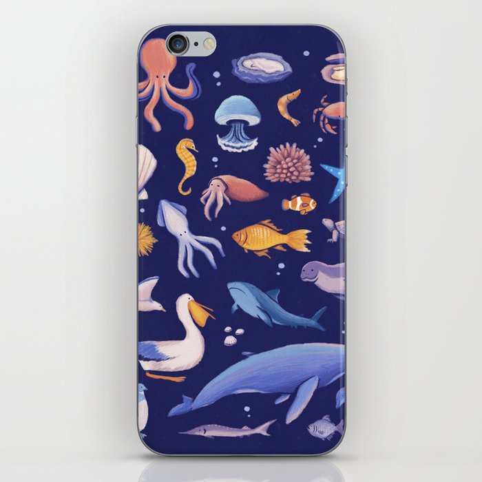 Sea life iPhone Skin