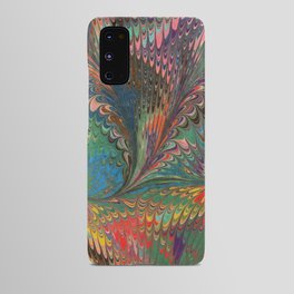Rainbow Swirl  Android Case | Marbled, Abstract, Painting, Marbling, Watermarbling, Bright, Swirls, Rainbow, Bold, Acrylic 